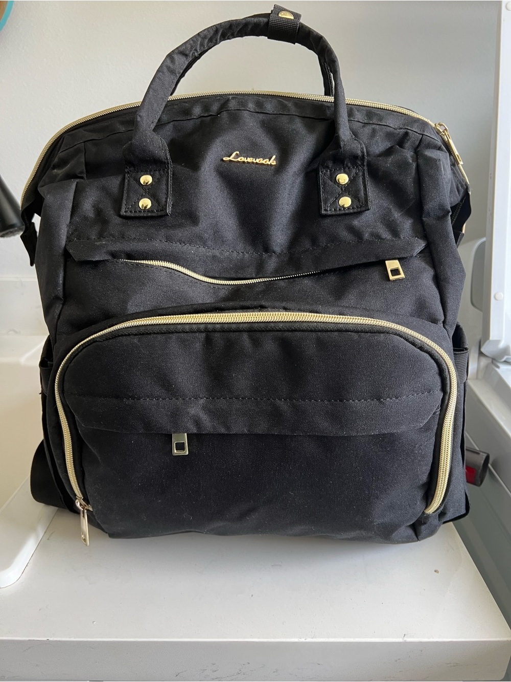Lovevook Backpack Tote with Gold Accents